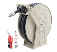 VEVOR Carrete de Manguera de Combustible de 19,05 x 15000 mm 300 PSI, con Resorte de Trinquete, Base de Acero, Giro Automático, Enrollador de Manguera Retráctil para Estación de Servicio Diésel Taller
