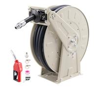 VEVOR Carrete de Manguera de Combustible de 19,05 x 15000 mm 300 PSI, con Resorte de Trinquete, Base de Acero, Giro Automático, Enrollador de Manguera Retráctil para Estación de Servicio Diésel Taller
