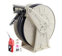 VEVOR Carrete de Manguera de Combustible de 19,05 x 19800 mm 300 PSI, con Giro Automático, Resorte de Trinquete, Base de Acero, Enrollador de Manguera Retráctil para Taller Estación de Servicio Diésel