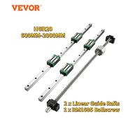 VEVOR Carril de Guía Lineal Guías Lineales HGR20-700mm para Kit CNC Recorrido Carril de Deslizamiento Lineal para Kit CNC Adecuado para Equipos Automáticos Equipos de Medición de Precisión 2PCS HGR20-