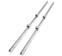 VEVOR Carriles de Deslizamiento Lineal y Bloques, 2 Piezas de Ejes SBR20 y 4 Bloques de Cojinete SBR20UU Juego de Guías de Rodamiento Lineal 1500 mm Guías Lineales para Maquinaria de Automatización