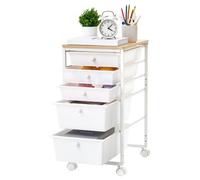 VEVOR Carrito Organizador de Metal con 5 Cajones, Carrito Almacenamiento