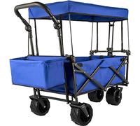 VEVOR Carrito Plegable con toldo extraíble (Azul)