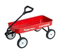 VEVOR Carro de Arrastre para Niños, Soporta hasta 80 kg, Todoterreno con Asa, Cumpleaños para Niños, Jardinería, Playa y Camping, Rojo, 1010 x 480 x 360 mm