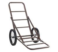 VEVOR Carro de Caza Plegable con Carga 136 kg, con Ruedas Goma Grandes y Mango Ergonómico, Accesorios Resistentes, Plataforma Rodante para Equipo Utilitario, Pesca y Senderismo, 1120 x 650 x 1050 mm