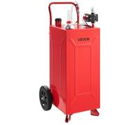 VEVOR Carro de Combustible de 113,6 L con Depósito de Diésel y Gasolina | Bomba Eléctrica, Acero al Carbono, Tanque de Combustible con 2 Ruedas, Carretillas Elevadoras, Garaje, Tractores