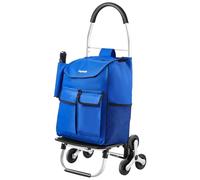 VEVOR Carro de Compra Plegable 36 L Carro para Subir Escaleras con 6 Ruedas 445x375x990 mm Bolsa de Almacenamiento de Tela Oxford para Compras, Oficina, Mudanzas, Transporte, Exteriores, Lavandería