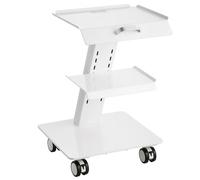 VEVOR Carro de laboratorio de acero carro médico de 3 capas carro de servicio de gran carga de 100 kg con ruedas giratorias almacenamiento para laboratorio, sala de estar, hospital, uso dental
