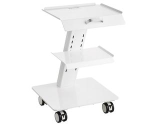 VEVOR Carro de laboratorio de acero carro médico de 3 capas carro de servicio de gran carga de 100 kg con ruedas giratorias almacenamiento para laboratorio, sala de estar, hospital, uso dental