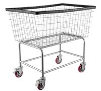 VEVOR Carro de Lavandería de Alambre, Cesta de Lavandería Móvil Comercial de 158 L, Cesta de Ropa Sucia con Estructura de Acero con Ruedas, Movimiento Suave, para Lavadero, Dormitorio, Baño