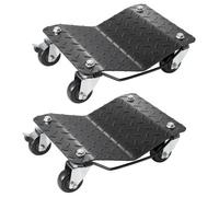 VEVOR Carro de Manipulación de Coches 2 Piezas Carga Total de 1,4 T Carro de Mudanza de Coches Plataforma 38,5x30 cm Rueda Bloqueable Ayuda de Maniobra Posicionamiento para Vehículos Mobiliario Equipo