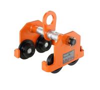 VEVOR Carro de Polipasto Capacidad de Carga de 2 T Carro de Viga de Empuje Ancho Ajustable 63,5-203,2 mm Carro de Polipasto de Garaje de Acero de Aleación con Ruedas para Vigas en I Rectas y Curvas