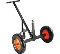 VEVOR Carro de Remolque Carga 454kg Carro de Remolque de Acero al Carbono Altura Ajustable 48-65 cm Bola 50,8 mm Neumáticos 40,6 cm Rueda Universal para Remolques de Coches en Movimiento Autocaravanas