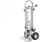 VEVOR Carro de Transporte de Mano de Aluminio 3 en 1, Carro portaequipajes con 4 Ruedas con Capacidad de Carga de 770 Libras, Carro Manual Plegable Apto Tanto para Uso doméstico como Industrial