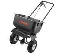 VEVOR Carro Esparcidor Manual, Ancho de Esparcimiento de 3,6 m, Sembradora de Semillas, Capacidad de Carga 36,3 kg, Distribuidor para Abono Turba Fertilizante Cal y Sal Arena, para Jardín Carretera