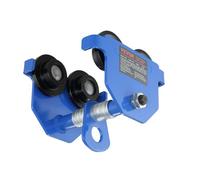 VEVOR Carro Manual con Ruedas Dobles, Carga de 0,5 T, Ajustable para Ancho de Brida de Viga en I de 63,5-139,7 mm, Polipasto de Garaje de Acero de Aleación Resistente para Vigas en I Rrectas y Curvas