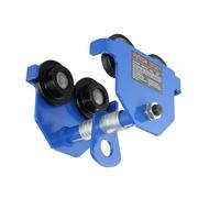 VEVOR Carro Manual con Ruedas Dobles, Carga de 0,5 T, Ajustable para Ancho de Brida de Viga en I de 63,5-139,7 mm, Polipasto de Garaje de Acero de Aleación Resistente para Vigas en I Rrectas y Curvas