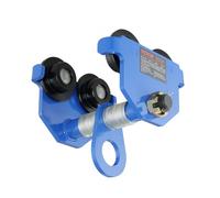 VEVOR Carro Manual con Ruedas Dobles, Carga de 2 T, Ajustable para Ancho de Brida de Viga en I de 63,5-177,8 mm, Polipasto de Garaje de Acero de Aleación Resistente para Vigas en I Rrectas y Curvas