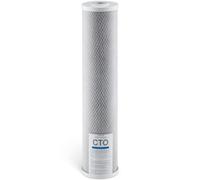 VEVOR Cartucho de Repuesto para Filtro de Agua de 3 Etapas para Toda la Casa, Bloque de Carbón CTO hasta el 99% del Cloro, Reduce el Cloro, el Mal Sabor y el Olor, 9-12 Meses, 115 x 115 x 507 mm