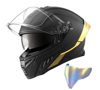 VEVOR Casco de Moto Integral Talla L, Casco Integral para Motocicleta con Visera Doble, Carcasa de ABS, Ligero y Cómodo para Adultos, para Motocross y Motociclismo Urbano, Homologado por DOT y ECE