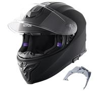 VEVOR Casco de Motocicleta Integral, ABS y de Alta Densidad con Ranura para Bluetooth y Lentes Intercambiables, Cómodo Casco de Motocross, Apto para Jóvenes y Adultos, 408 x 270 x 264 mm, Talla L