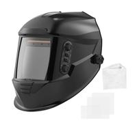 VEVOR Casco de Soldadura, con Oscurecimiento Automático Solar, Visión a Color Real, Visión Amplia, con 4 Sensores de Arco, Tono DIN 4/5-9/9-13, para Soldadura TIG, MIG y Arco, Esmerilado y Corte