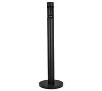 VEVOR Cenicero para Cigarrillos de φ32 x 108 cm, Contenedor para Colillas, Cenicero Cilíndrico Independiente, Cenicero de Placa Galvanizada y Hierro para Exterior, Jardín, Oficina, Restaurante, Negro