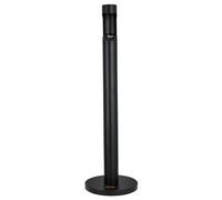 VEVOR Cenicero para Cigarrillos de φ32 x 108 cm, Contenedor para Colillas, Cenicero Cilíndrico Independiente, Cenicero de Placa Galvanizada y Hierro para Exterior, Jardín, Oficina, Restaurante, Negro