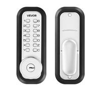 VEVOR Cerradura de Código Mecánica con Teclado, 4 a 7 Dígitos sin Llaves, Aleación de Zinc, Cerradura de Combinación con Bloqueo Automático para Puertas 35 a 65 mm, Entrada, Garaje, Jardín, Exterior