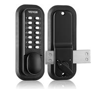 VEVOR Cerradura de Puerta Mecánica sin Llave Teclado de 14 Teclas Cerradura de Código Manija de Puerta de Entrada Exterior de Aleación de Zinc Fácil Instalación para Puertas Espesor de 35-65 mm