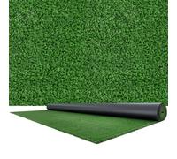 VEVOR Césped Artificial 548,64 x 304,8 cm, Rollo Césped Sintético con Altura de 1,5 cm, Alfombra de PP con Orificios de Drenaje, Aspecto Natural para Exterior Interior Terraza Jardín Balcón Patio