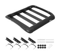 VEVOR Cesta de Techo para Coche 96,5 x 96,5 x 14,2 cm, Portaequipajes para Techo Carga de 68,04 kg, Portaequipajes de Coche Compatible con Barras Transversales de hasta 9 x 5 cm, para SUV, Camioneta