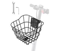 VEVOR Cesta Delantera para Bicicleta con Soporte Fijo Capacidad de Carga de 9 kg Fabricada en Acero Macizo Cesta para Bicicleta para Niños Adultos Accesorios para Patinete Eléctrico de Rodilla