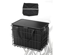 VEVOR Cesta Trasera para Bicicleta Plegable Red de Carga Cubierta Impermeable