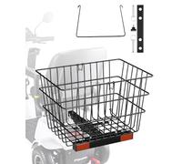 VEVOR Cesta Trasera para Scooter Cesta de Alambre de Metal Resistente con Asa Cesta de Carga Espaciosa Funciona con Receptor de 2,54 cm Compatible con la Mayoría de los Scooters de Movilidad