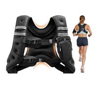 VEVOR Chaleco Lastrado de 11,46 kg, Chaleco de Entrenamiento con Peso, con Arena de Hierro, Hebilla Ajustable, Tira Reflectante para Entrenamiento de Fuerza, Correr, Fitness, Desarrollo Muscular