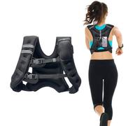 VEVOR Chaleco Lastrado de 13,8 kg con Banda Reflectante, con Hebilla Ajustable, Equipo de Entrenamiento para Entrenamiento de Fuerza, Correr, Trotar, Fitness y Pérdida de Peso, 89-114 cm, Unisex