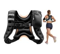 VEVOR Chaleco Lastrado de 2,79 kg, Chaleco de Entrenamiento con Peso, con Arena de Hierro, Hebilla Ajustable, Tira Reflectante para Entrenamiento de Fuerza, Correr, Fitness, Desarrollo Muscular