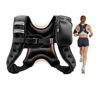 VEVOR Chaleco Lastrado de 3,68 kg, Chaleco de Entrenamiento con Peso, con Arena de Hierro, Hebilla Ajustable, Tira Reflectante para Entrenamiento de Fuerza, Correr, Fitness, Desarrollo Muscular