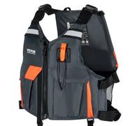 VEVOR Chaleco Salvavidas para Deportes Acuáticos PFD Chaleco Salvavidas de Flotabilidad 110N Nailon Impermeable Flotación para Actividades Acuáticas Pesca, Kayak, Surf, en Barcos, Hombres Mujeres, XL