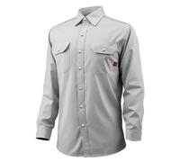 VEVOR Chaqueta Soldadura Resistente al Fuego, Talla M, Algodón, Resistente al Calor Lavable a Máquina con Cuello, Puños y Bolsillos Ajustables, ATPV 9,2 cal/cm², 825,5 x 1193,8 x 622,3 mm, Gris
