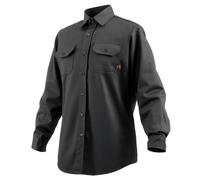 VEVOR Chaqueta de Soldadura Resistente al Fuego, Talla XL, Algodón, Resistente al Calor Lavable a Máquina con Cuello, Puños y Bolsillos Ajustables, ATPV de 9,2 cal/cm², 876,3 x 1397 x 673,1 mm