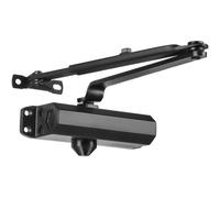 VEVOR Cierrapuertas Automático para Uso Comercial Privado Carga 68 kg Cierrapuertas de Aluminio Fundido Cierrapuertas Tamaño Ajustable con Carcasa de Tope Hidráulico Tres Métodos de Instalación Negro