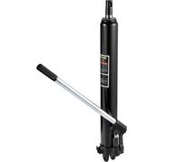 VEVOR Cilindro hidráulico largo para grúa de taller 3 T soporte de motor de cilindro hidráulico con bomba de un solo pistón base de horquilla varilla hidráulica para motor de elevación de cabra, negro