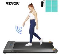VEVOR Cinta de Correr Eléctrica sin Pasamanos Plegable, Cinta de Andar y Correr Eléctrica con Pantalla Digital LED, Cinta para Andar de Color Plata con Control Remoto, Capacidad hasta 100kg