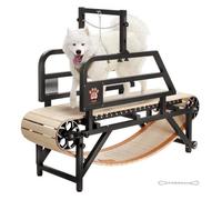 VEVOR Cinta de Correr para Perros Medianos de 175 x 51 x 130 cm Capacidad de Carga de 100 kg Máquina para Correr para Perros con Rampas Ajustables, Equipo de Ejercicio para Perros Medianos, Negro