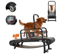 VEVOR Cinta de Correr para Perros Pequeños Medianos sin Motor 175 x 51 x 136 cm, Soporte 199,58 kg, Máquina de Ejercicio Interior Perros con Rampa Ajustable y Ruedas, Altura de Inclinación de 11 cm