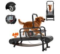 VEVOR Cinta de Correr para Perros Pequeños Medianos sin Motor 175 x 51 x 136 cm, Soporte 199,58 kg, Máquina de Ejercicio Interior Perros con Rampa Ajustable y Ruedas, Altura de Inclinación de 11 cm