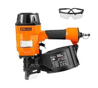 Clavadora de bobinas para revestimiento VEVOR MCN70, clavadora neumática de bobinas de 1-3/4" a 2-3/4" de 15 grados, clavadora de bobinas de aire de 70-120 PSI para palés, cajas, marcos, revestimiento