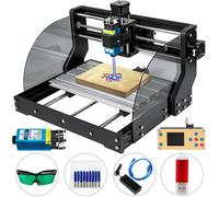 VEVOR CNC 3018 Pro Router CNC 5,5W Láser, 3 Ejes, Control GRBL, Máquina de Grabado Láser, Fresadoras para Madera 300 × 180 × 45 mm, para Tallado Fresado Plástico, Acrílico, PVC, Madera